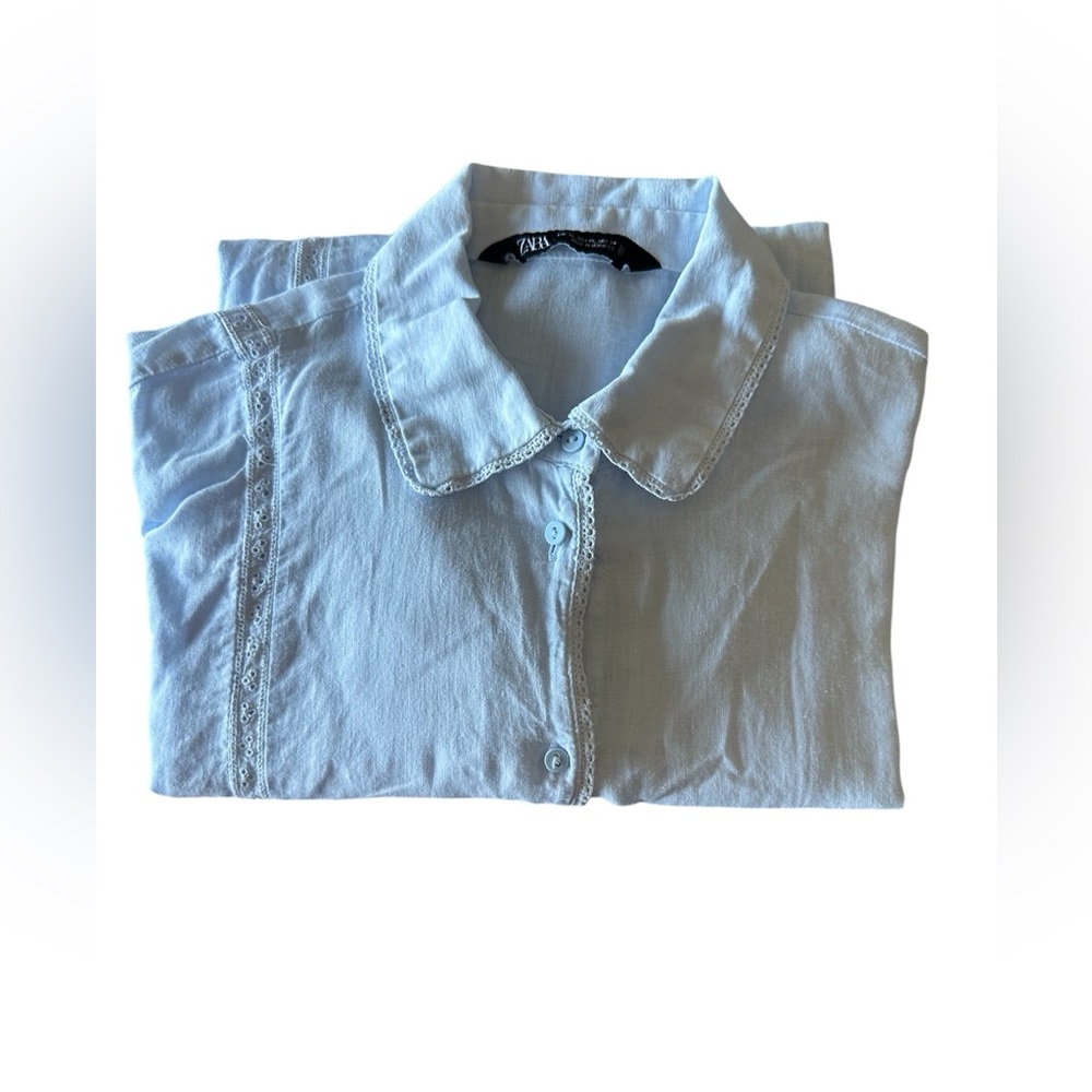 ZARA White Long Sleeve Shirt